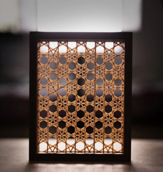 Handgewebte Bambuskunst