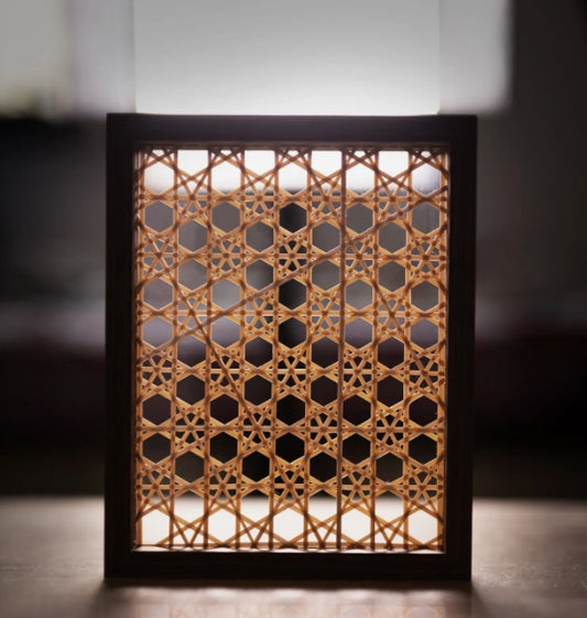 Handgewebte Bambuskunst