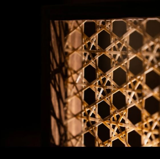 Handgewebte Bambuskunst