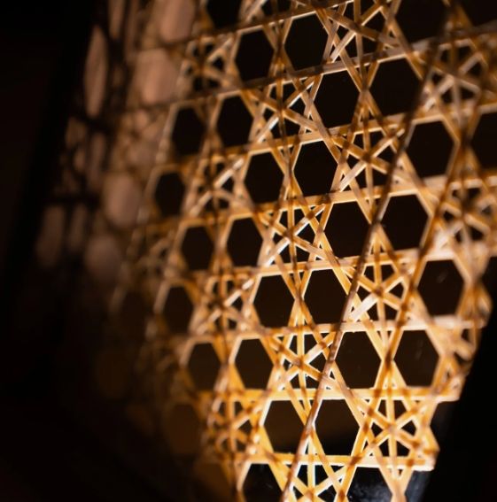 Handgewebte Bambuskunst