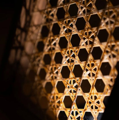 Handgewebte Bambuskunst